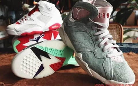 兔八哥 Air Jordan 7 “Hare 2.0” 兔八哥 AJ7翻毛 最新美图来了!货号:CT8529-002