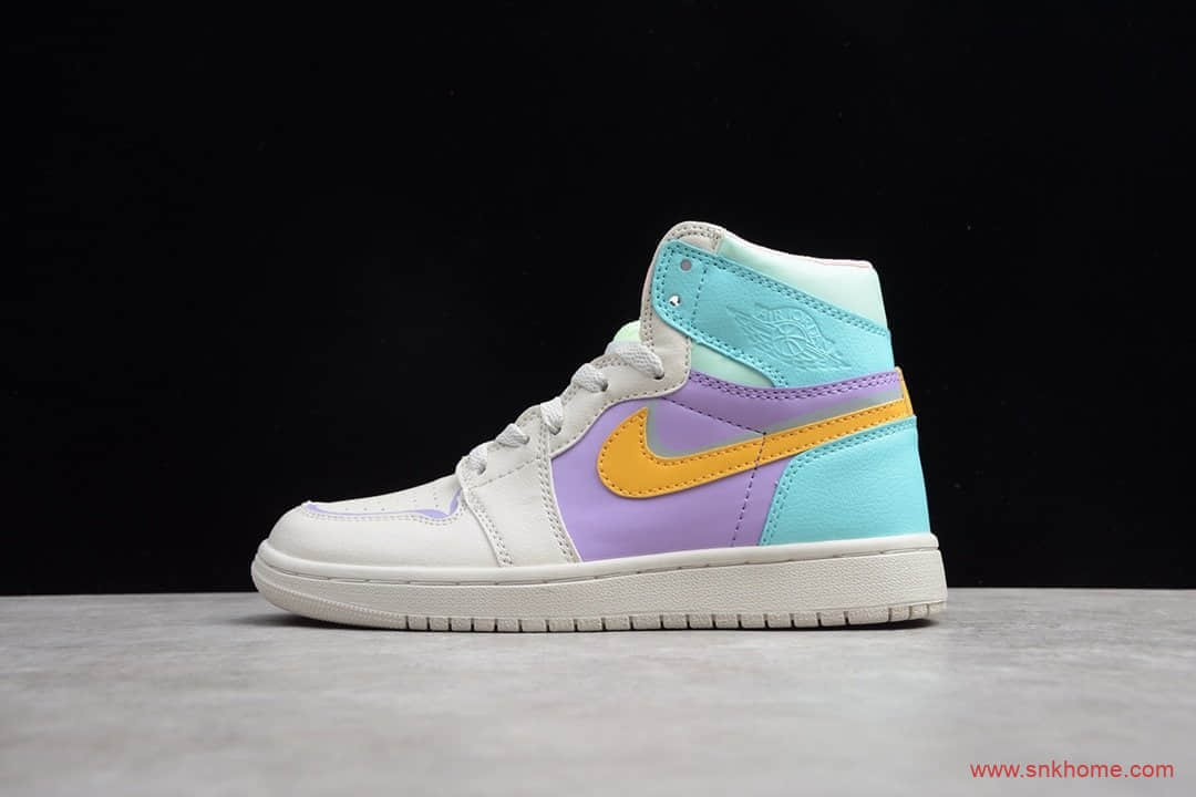 OG版本纯原AJ女神款 NIKE Air Jordan 1 拼接马卡龙 糖果 货号:556298-007