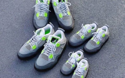 Air Jordan 4 “Neon” 周六登场！AJ4Neon亲子鞋发售价格是多少 货号：CT5342-007