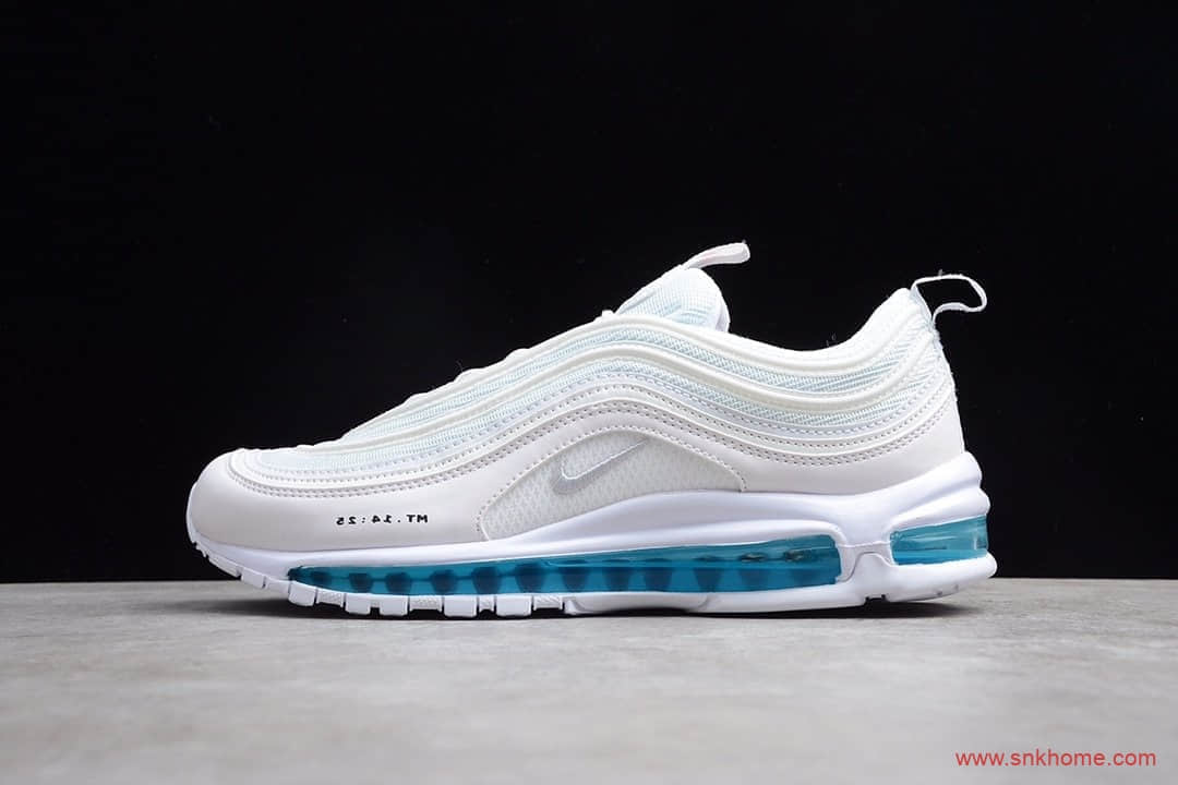 机率过验耐克子弹圣水配色 Air Max 97 MSCHF x INRI Jesus Shoes 货号 921826-101JSUS