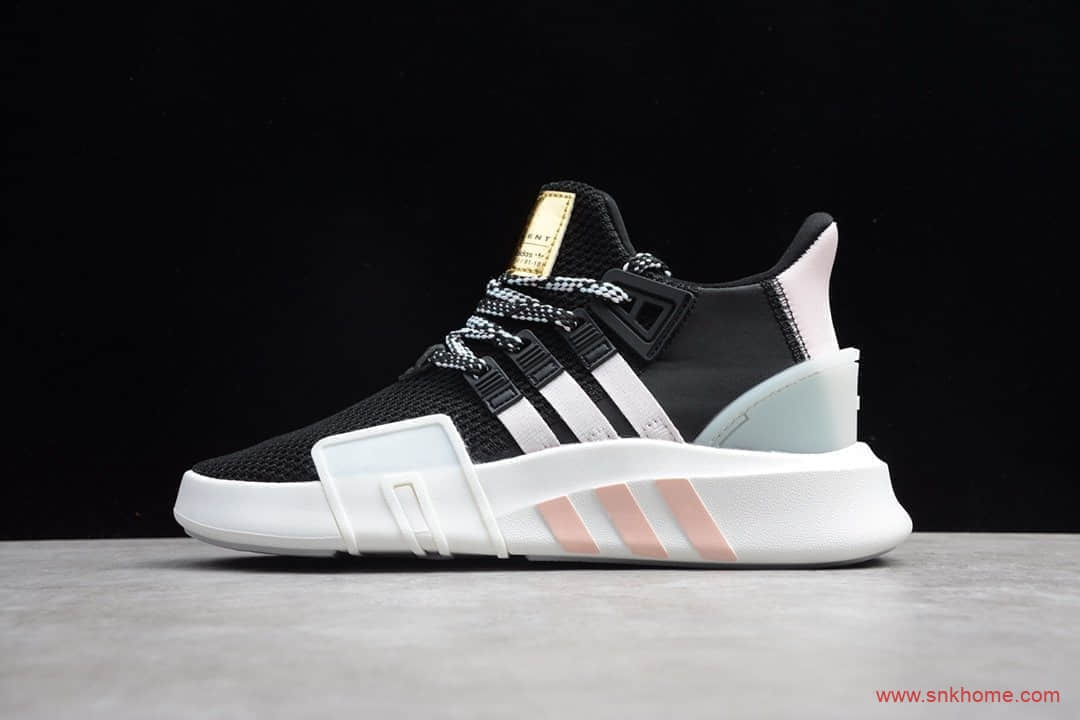 阿迪达斯跑鞋 Adidas EQT Bask ADV 黑白粉 阿迪达斯EQT跑鞋 货号:EE5044