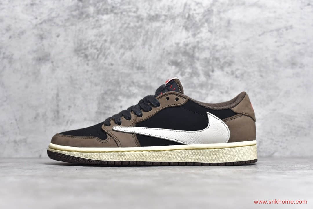 斯科特AJ1联名低帮 Travis Scott x Air Jordan 1 Low AJ1倒勾低帮 货号:CQ4277-001