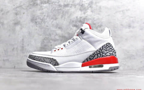 AJ3实战篮球鞋实拍 细节鉴赏 Air Jordan 3 Katrina AJ3飓风爆‌裂纹 货号 136064-116