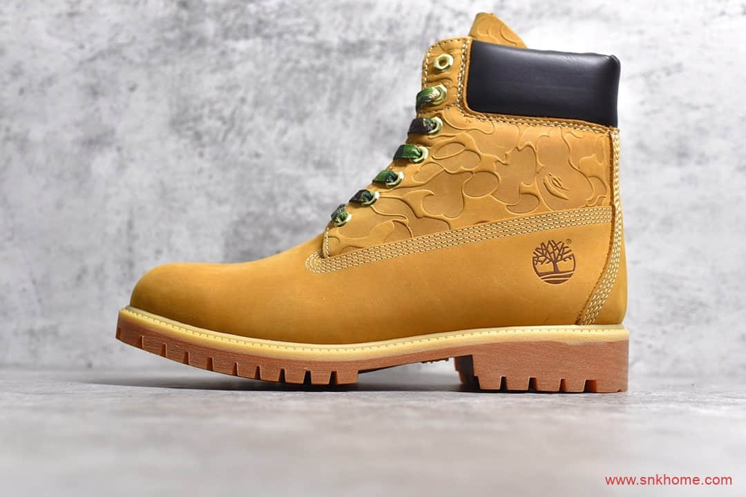 天伯伦限量款 天伯伦大黄靴 Timberland x Bape x Undefeated 天伯伦猿人头x不败超限量三方联名款