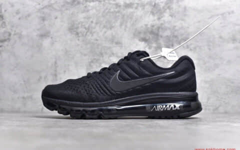 正品原厂材料 经典耐克2017气垫跑鞋 过验鞋子 NIKE MAX2017 货号:849559-001