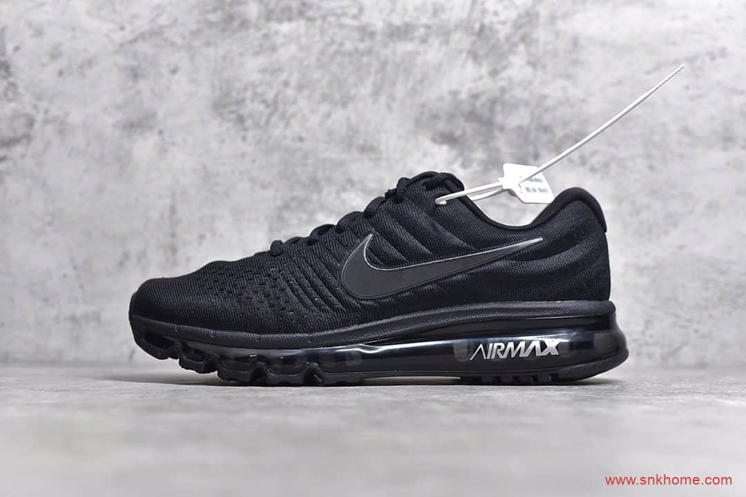 正品原厂材料 经典耐克2017气垫跑鞋 过验鞋子 NIKE MAX2017 货号:849559-001