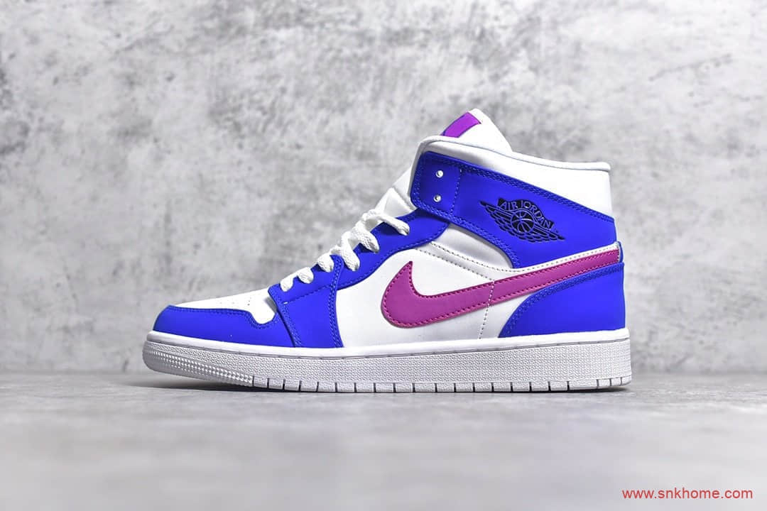 AJ1最大码是几码 Air Jordan 1 Mid 八孔中帮aj1 纯原AJ中帮板鞋 货号:554724-451