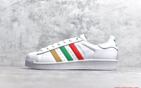 现货供应 阿迪达斯板鞋贝壳头公司级 真标三叶草轻便透气皮面 阿迪达斯 Superstar贝壳头 货号:CM8414