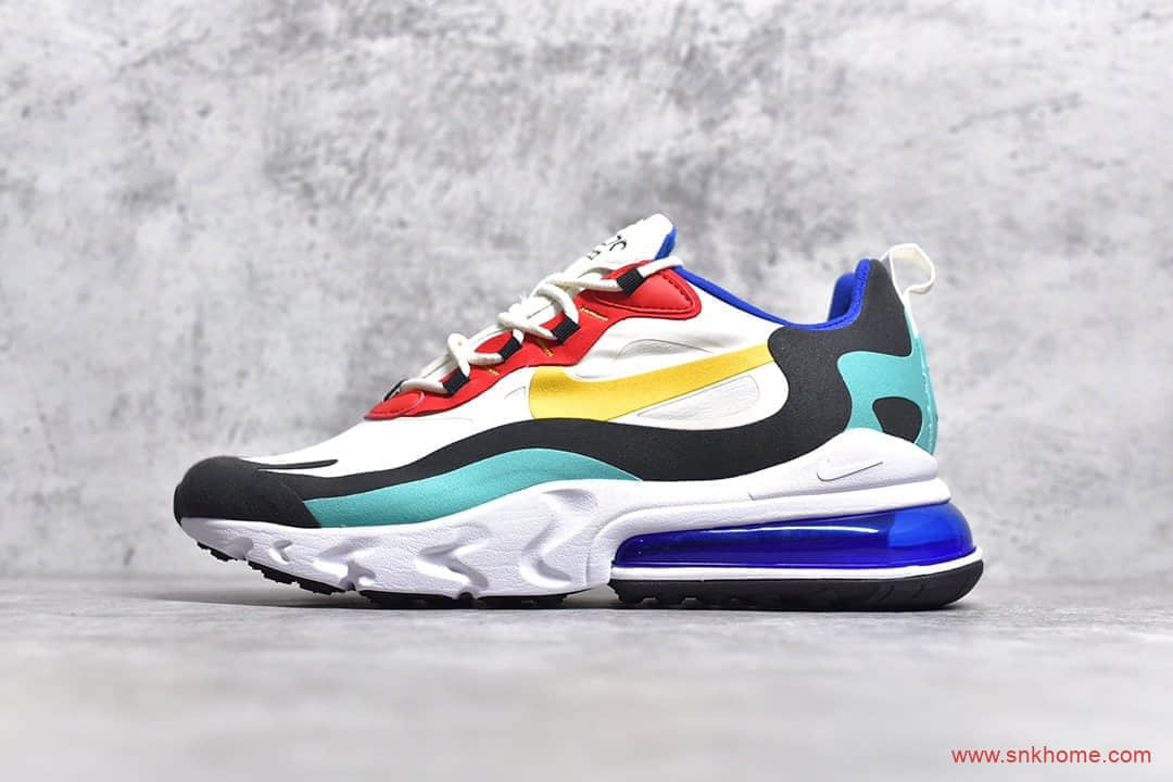 纯原耐克AIR MAX270半掌气垫 NIKE AIR MAX 270 REACT “BAUHAUS” 工厂实拍耐克小潘气垫 货号AO4971-002