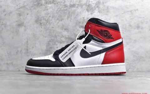 AJ机率过毒 实拍OG版本AJ1纯原 AJ1黑脚趾 Air Jordan 1 黑脚趾 货号:555088-125