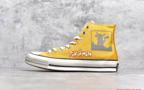 匡威神奇宝贝联名款 Converse CTAS 70 神奇宝贝系列 匡威皮卡丘 匡威3M反光