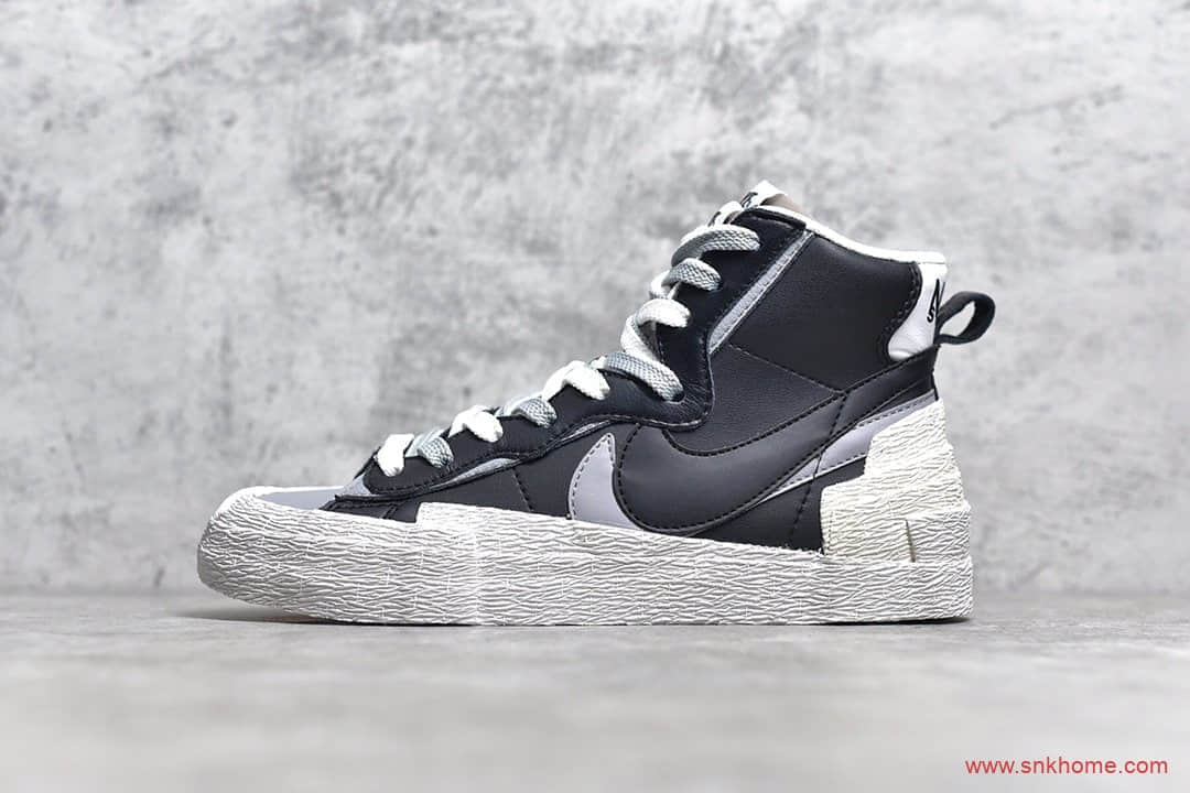 开拓者三方联名 青岛泰光耐克代工厂 纯原版本 Sacai X Nike Blazer with Dunk 开拓者结构 货号：BV0072-002
