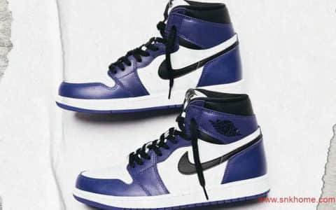 Air Jordan 1 High OG“Court Purple” 本周六上午发售！ AJ 1紫脚趾上脚图 货号：555088-500 