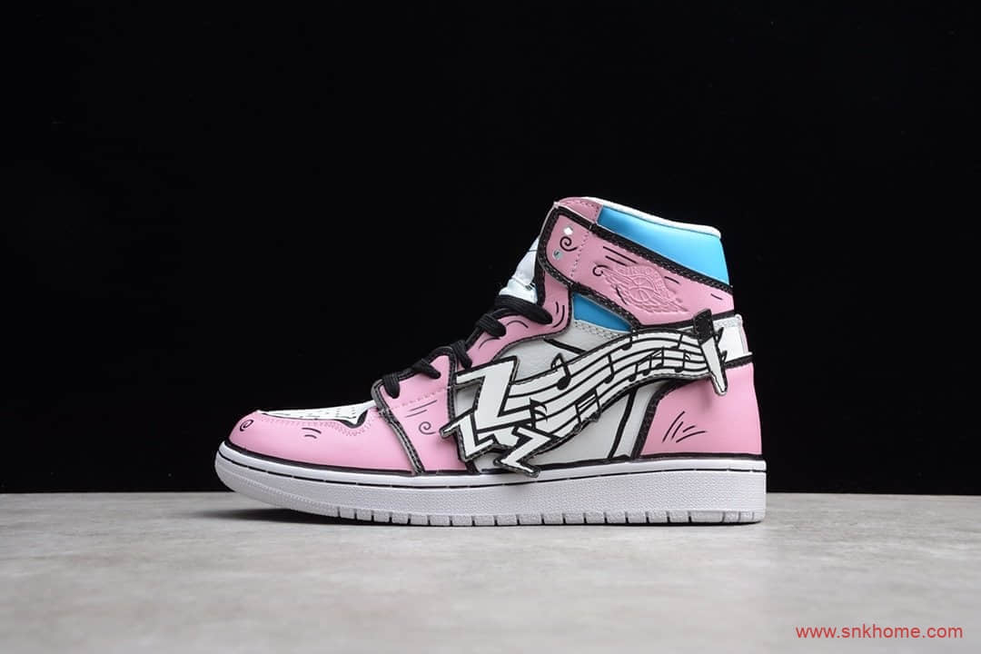 女神配色 AJ1纯原版本 AJ1神奇宝贝联名高帮 Nike AIR JORDAN 1 AJ1 正品材料定制 货号:556298-003