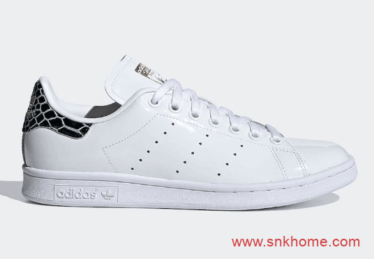 史密斯新款发售 阿迪达斯史密斯夏季板鞋蛇纹漆皮 adidas Stan Smith新版本发售日期 货号FV3422