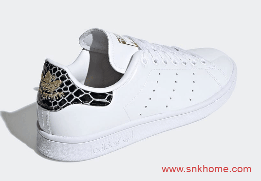 史密斯新款发售 阿迪达斯史密斯夏季板鞋蛇纹漆皮 adidas Stan Smith新版本发售日期 货号FV3422