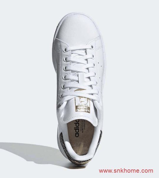 史密斯新款发售 阿迪达斯史密斯夏季板鞋蛇纹漆皮 adidas Stan Smith新版本发售日期 货号FV3422