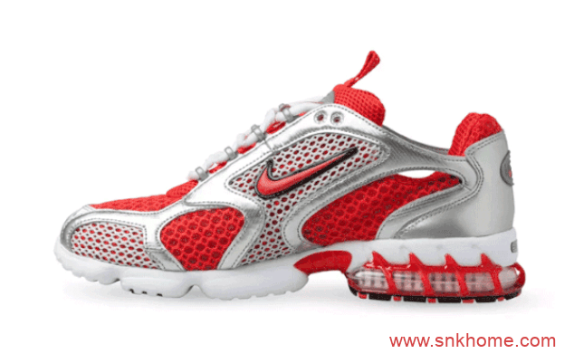 耐克Stussy联名没抢到 Nike Air Zoom Spiridon Caged 2发售日期 货号：CJ1288-600（红）/CJ1288-001（银）