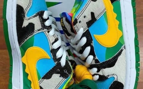 耐克Dunk SB冰淇淋配色 Ben & Jerry’s x Nike SB Dunk Low发售日期 货号：CU3244-100