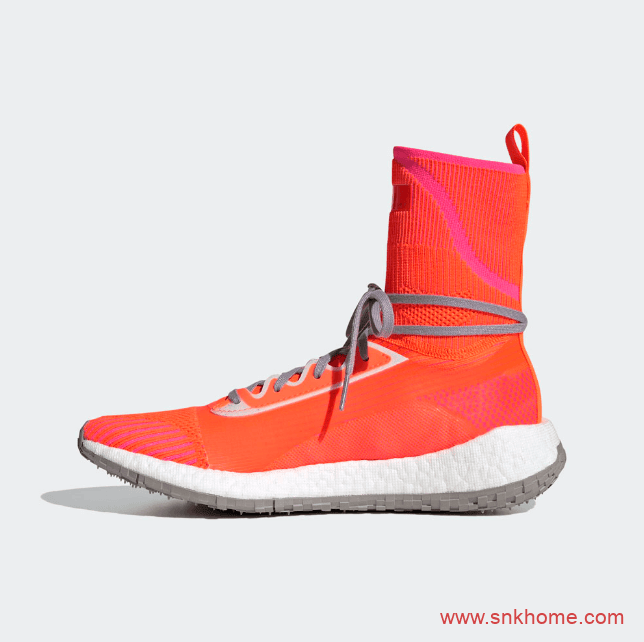 阿迪达斯新款联名 Stella McCartney x adidas 阿迪达斯橙白 货号EF2220