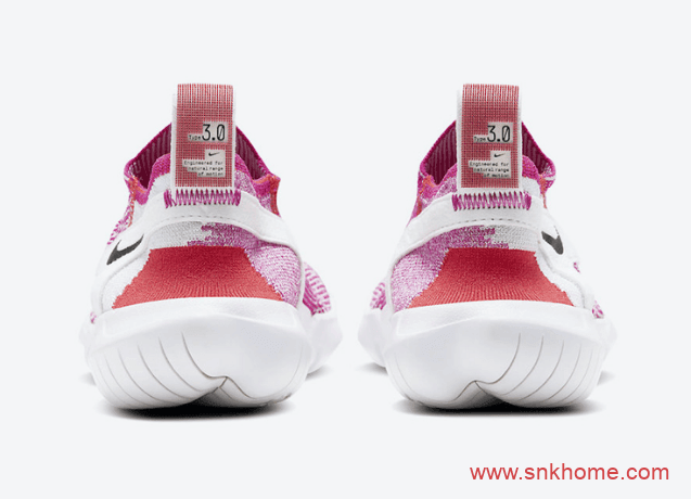 透气赤足跑鞋 Nike Free Run Type 3.0 货号:CJ0267-100(绿)/ CJ0267-002(粉)