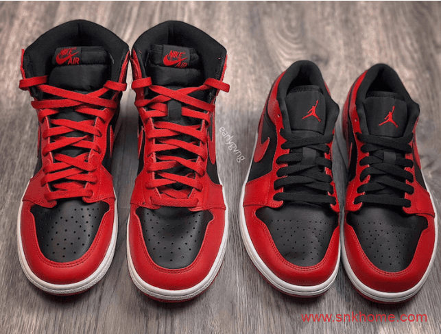 夏天AJ穿什么 AJ1反转黑红OG版本 复古AJ1高帮低帮