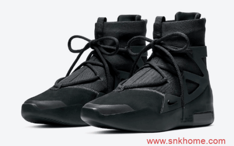 实战篮球鞋高街风格 Nike Air Fear of God 1 耐克FOG黑魂发售日期 货号AR4237-005