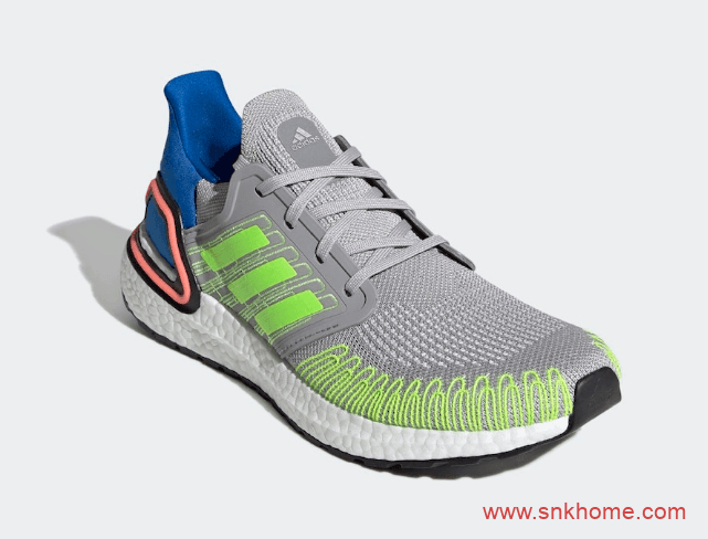 阿迪达斯BOOST跑鞋 adidas Ultra Boost 2020雪碧配色 巴斯夫真爆 货号:FX0899