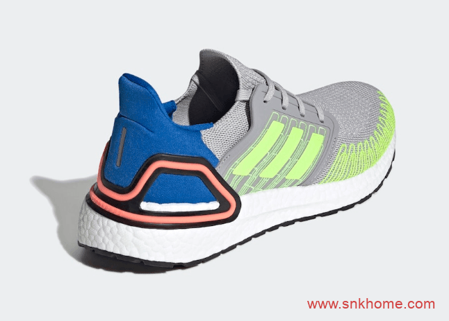 阿迪达斯BOOST跑鞋 adidas Ultra Boost 2020雪碧配色 巴斯夫真爆 货号:FX0899