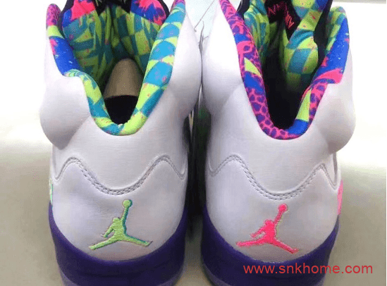 白紫配色AJ5新鲜王子 Air Jordan 5 “Alternate Bel-Air” 货号DB3335-100