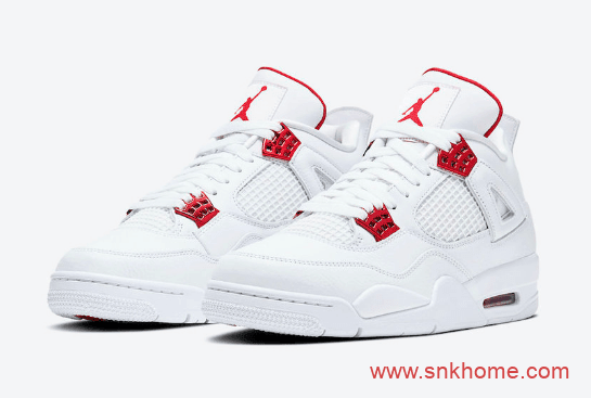 AJ4白橙白红配色 金属质感 Air Jordan 4“Orange Metallic” 货号CT8527-118