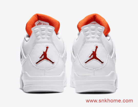 AJ4白橙白红配色 金属质感 Air Jordan 4“Orange Metallic” 货号CT8527-118