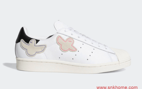 阿迪达斯Mark Gonzales联名 超可爱贝壳头黑白色 货号FW8029