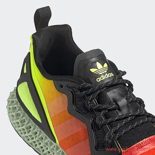 阿迪达斯4D跑鞋日落配色 adidas ZX 2K 4D “Solar Yellow”发售价格 货号:FV9028