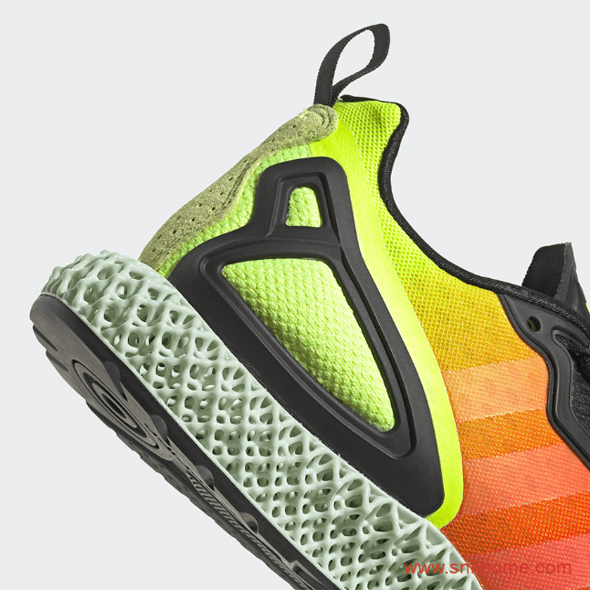 阿迪达斯4D跑鞋日落配色 adidas ZX 2K 4D “Solar Yellow”发售价格 货号:FV9028