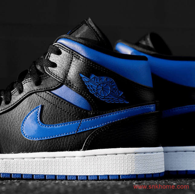 AJ1 Mid小黑蓝 AJ1中帮荔枝皮新配色发售信息 货号554724-068