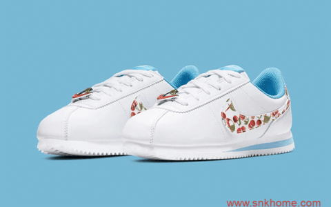 耐克阿甘 Nike Cortez白蓝樱桃配色仙气腾腾 CJ2421-400