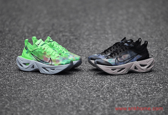 耐克扎染蝉翼鞋面 Nike ZoomX Vista Grind SP荧光绿、黑色新配色  货号:CT5770-300