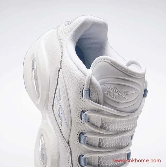 艾弗森 Question Low 新配色发售日期 锐步实战艾弗森实战白色蓝脚趾篮球鞋 货号:FX5000