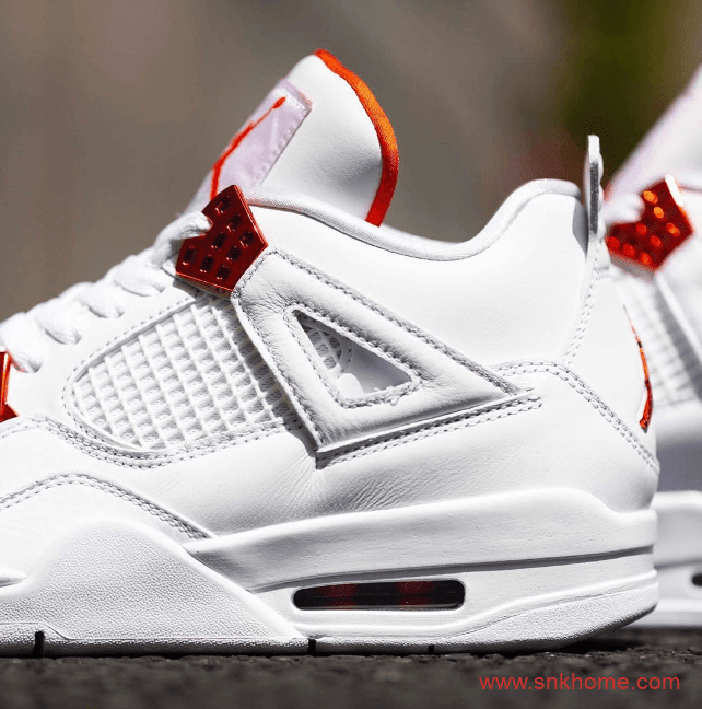 Air Jordan 4 “Orange Metallic”发售日期 AJ4白橙实物图 货号：CT8527-118