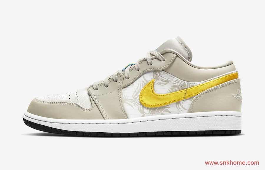 Air Jordan 1 Low,AJ1,发售,CK3022  棕榈树暗纹装扮!这款 Air Jordan 1 Low 新配色值得关注!