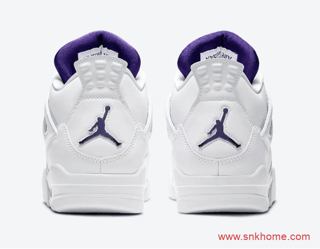 Air Jordan 4 “Purple Metallic”  纯白AJ4白紫发售日期 货号:CT8527-115