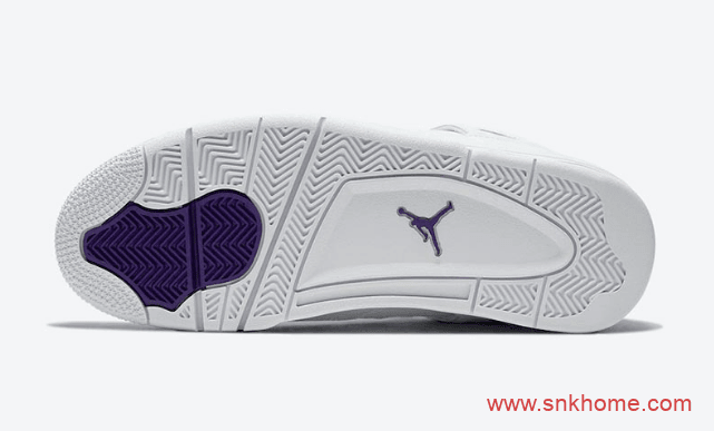 Air Jordan 4 “Purple Metallic”  纯白AJ4白紫发售日期 货号:CT8527-115