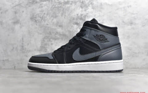 AJ1灰影子Nike Air Jordan 1 Mid “Dark Grey” 莆田过验鞋 货号:554725-041