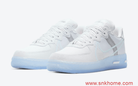 Nike Air Force 1 React 夏季穿搭力气 空军解构水晶底 货号:CQ8879-100