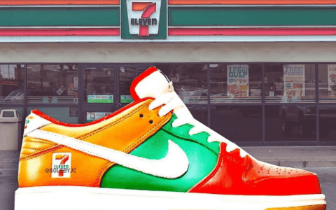 711 便利店 x Dunk SB上脚图 耐克Dunk SB便利店联名款滑板鞋