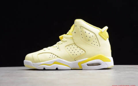 Air Jordan 6 GS"Floral Dynamic Yellow"乔丹花卉柠檬黄刺绣 货号：543390-800