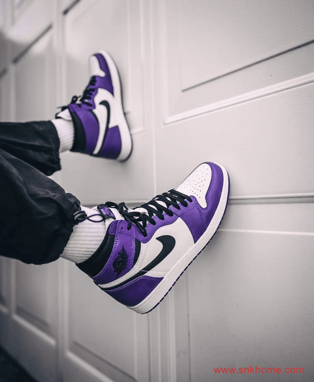 五一出游推荐鞋款 近期重磅球鞋一览 白紫脚趾 Air Jordan 1 “Court Purple”  货号:555088-500