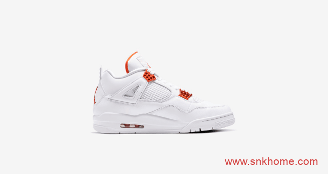 Air Jordan 4 “Orange Metallic” 纯白AJ4金属白橙已发售 货号:CT8527-118