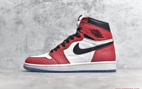 H12纯原版本AJ1漫威芝加哥蜘蛛侠 Air Jordan 1 AJ1 新款芝加哥 货号:555088-602